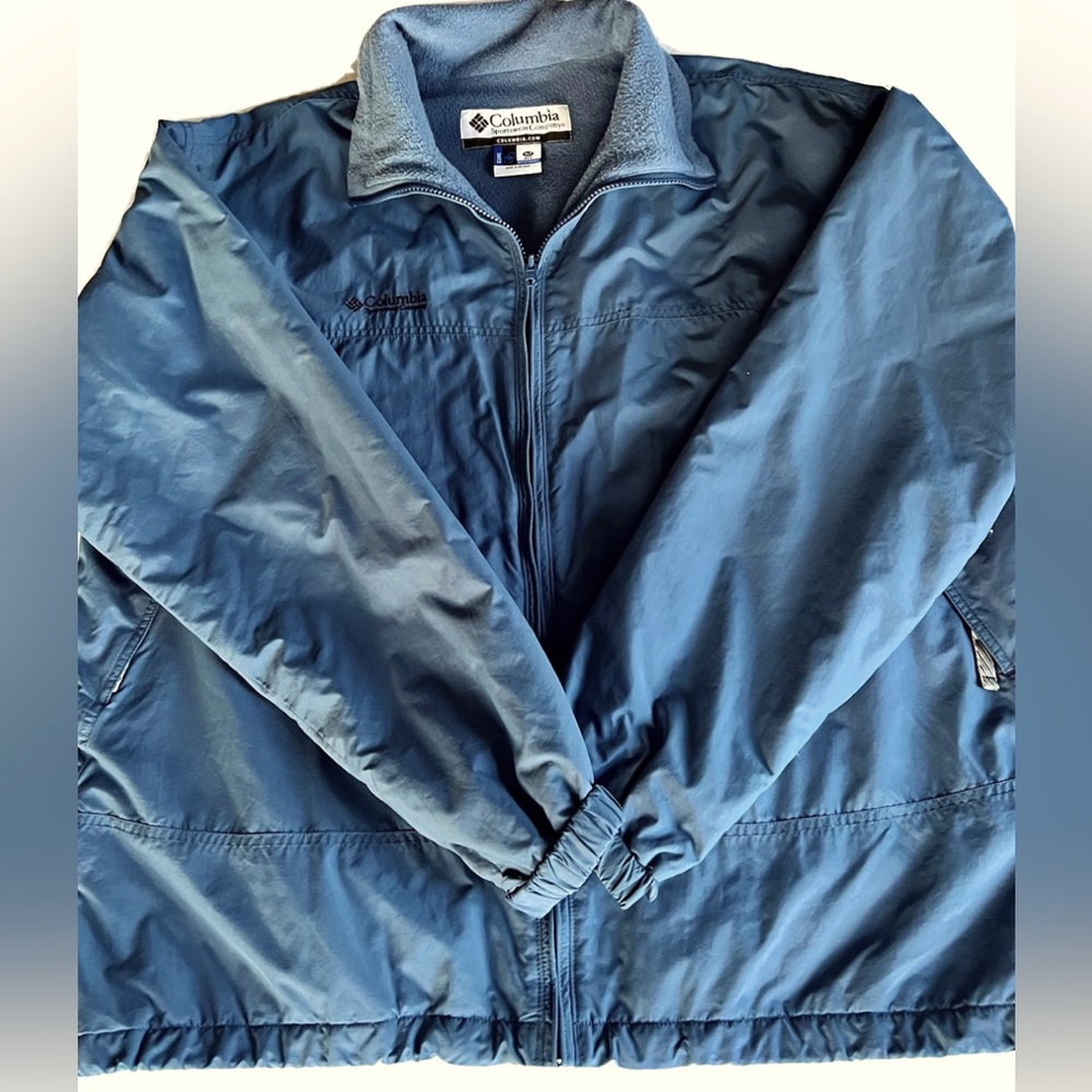Columbia Core Mens Ski Jacket Fleece Lined Winter Coat Full Zip Size XLT